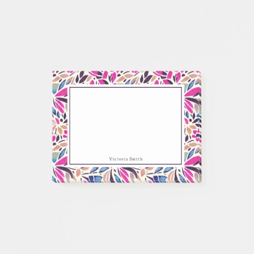 Colorful Cutouts Floral  Post_it Notes