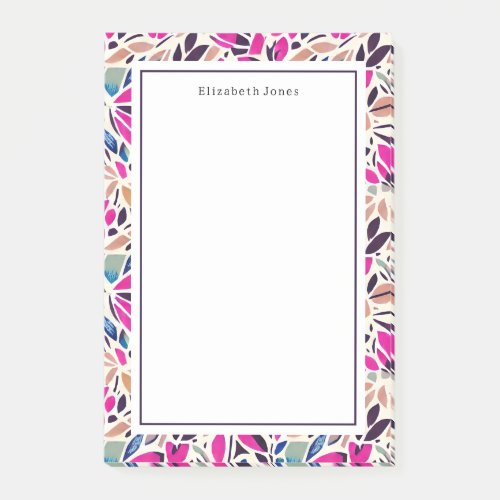 Colorful Cutouts Floral Post_it Notes