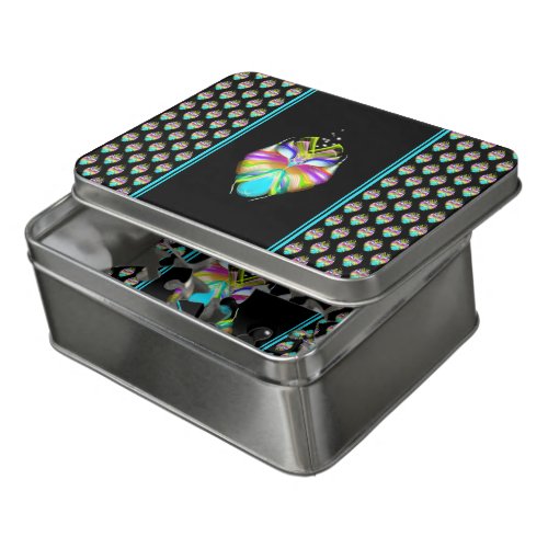 Colorful Cyan and Black Oracle Owl Jigsaw Puzzle
