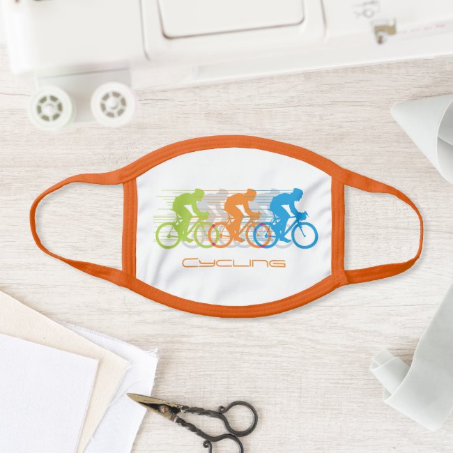 Colorful Cycling Design Face Mask