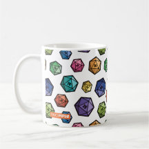 Colorful D20 Mug
