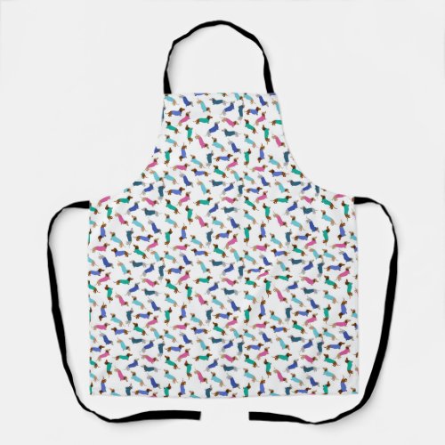 Colorful Dachshund Chef Apron