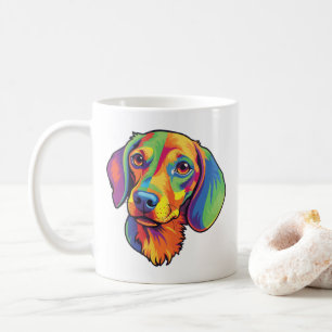 Colorful Dachshund Coffee Mug