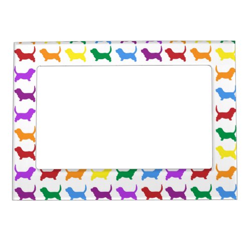 Colorful Dachshund Dogs Magnetic Frame