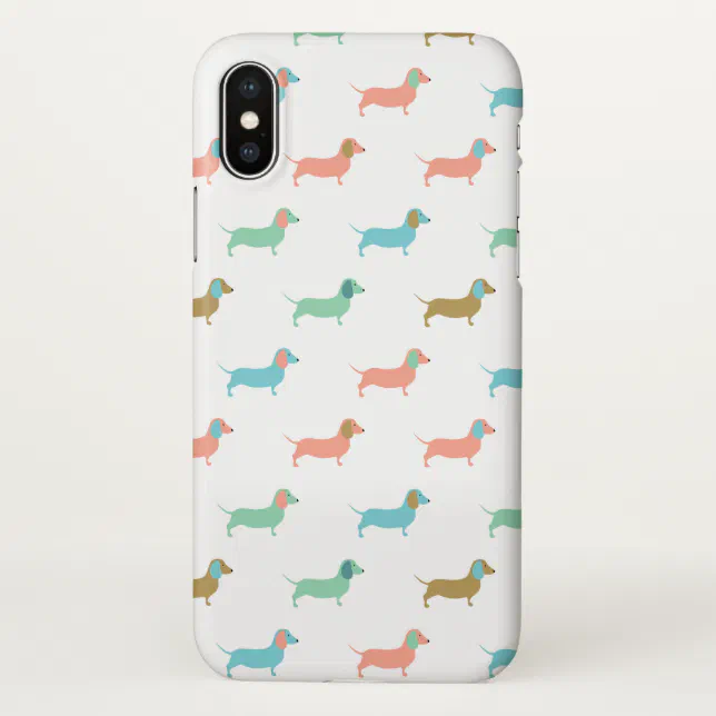 Colorful Dachshunds iPhone Case Zazzle