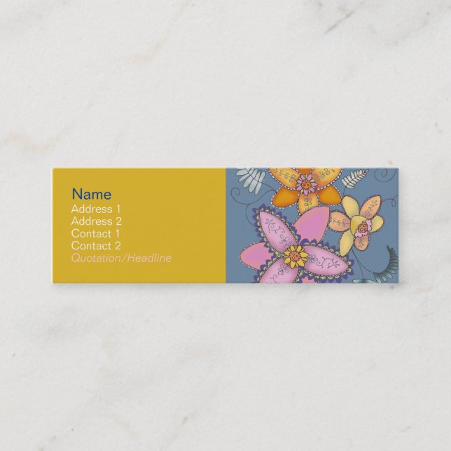 Colorful Daffodil Profile Cards (Front)