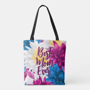 Colorful Dahlia flower Mother's Day Tote Bag