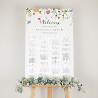 Colorful Dainty Wild Alphabetical Seating Chart