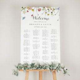 Colorful Dainty Wild Alphabetical Seating Chart