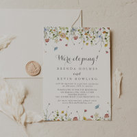 Colorful Dainty Wild Flowers Elopement Reception