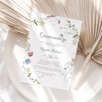 Colorful Dainty Wild Flowers Quinceañera