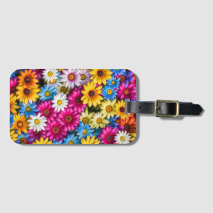 Colorful Daisies #55 - Luggage Tag