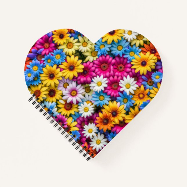 Colorful Daisies #55 -  Notebook (Front)