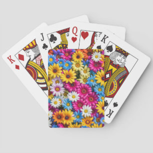 Colorful Daisies #55 - Poker Cards