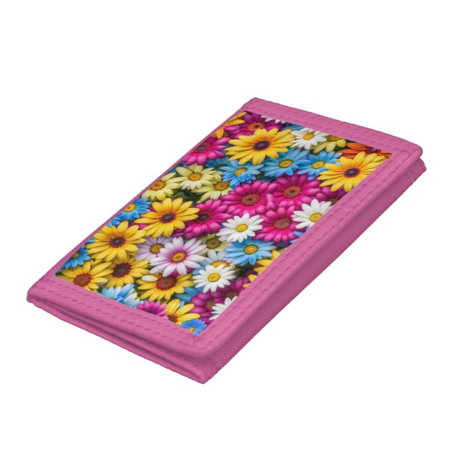 Colorful Daisies #55 -  Trifold Wallet (Bottom)