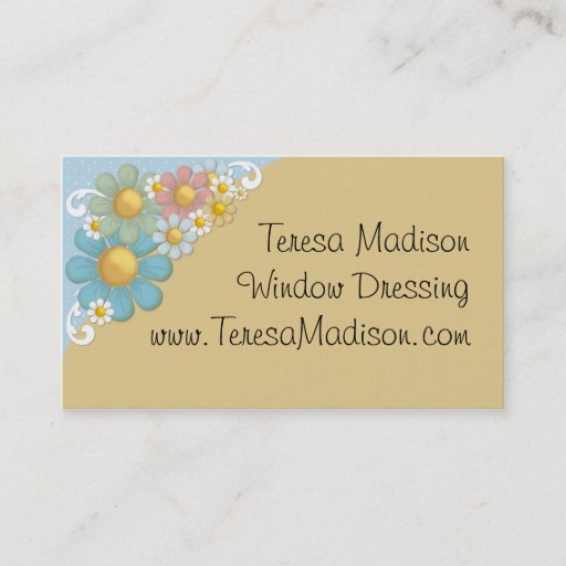Customizable Colorful Daisies All Purpose Business Card