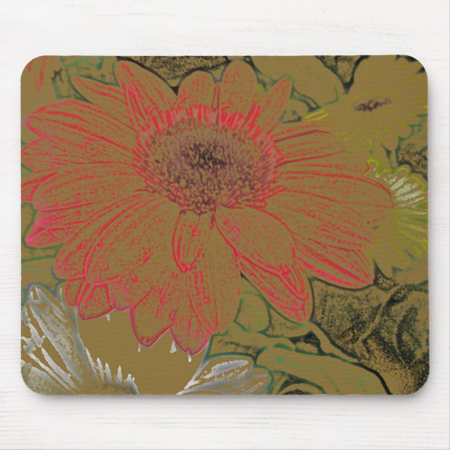 Colorful Daisies Mousepad (Front)