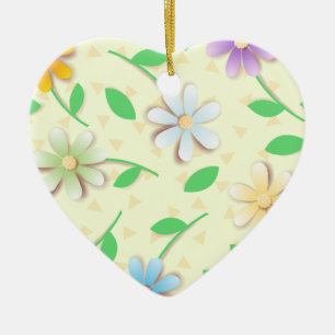 Colorful daisies, ornament