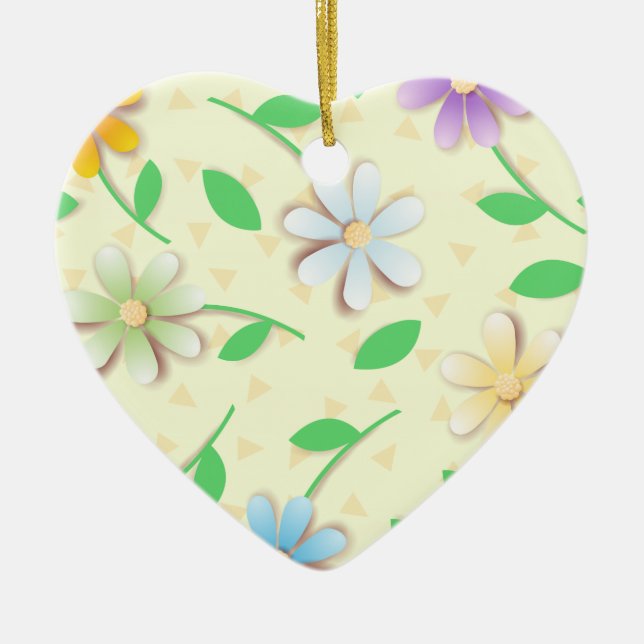 Colorful daisies, ornament (Front)