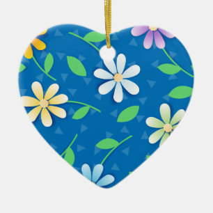 Colorful daisies, ornament