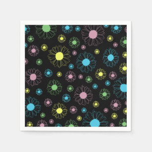 Colorful Daisies Paper Napkin