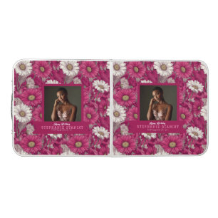 Colorful Daisy 30th Birthday Girlfriend Pink Beer Pong Table