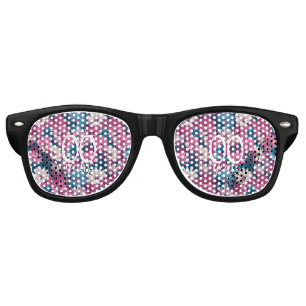 Colorful Daisy 60Th Birthday Celebration Retro Sunglasses