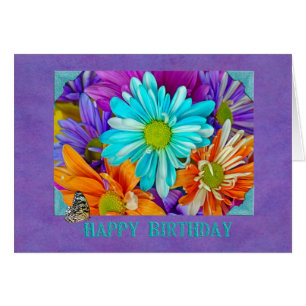 colorful daisy birthday