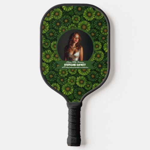 Colorful Daisy Birthday Customized Pickleball Paddle