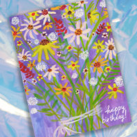Colorful Daisy Bouquet Happy Birthday
