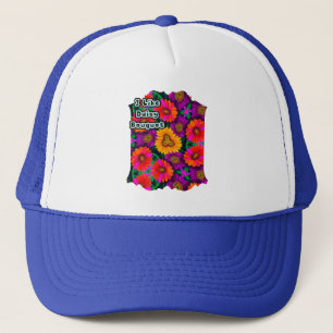 Colorful Daisy Bouquet Pattern Trucker Hat