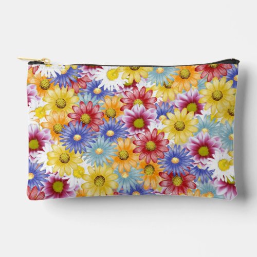 Colorful Daisy Flowers   Accessory Pouch