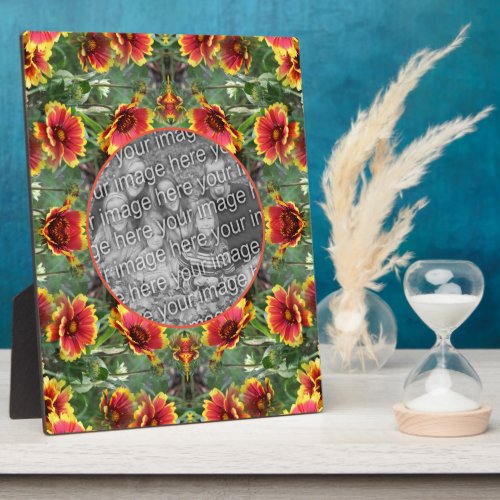 Colorful Daisy Flowers Create Your Own Photo Plaque