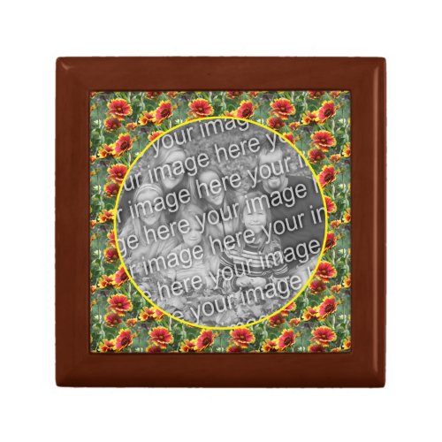 Colorful Daisy Flowers Frame Create Your Own Photo Gift Box