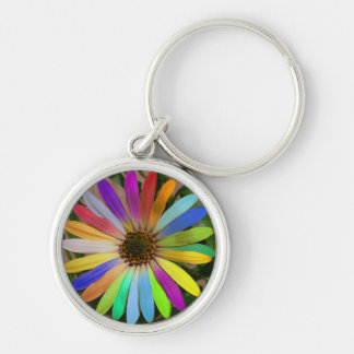Colorful Daisy Keychain
