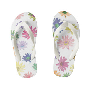 Colorful Daisy Kid's Flip Flops