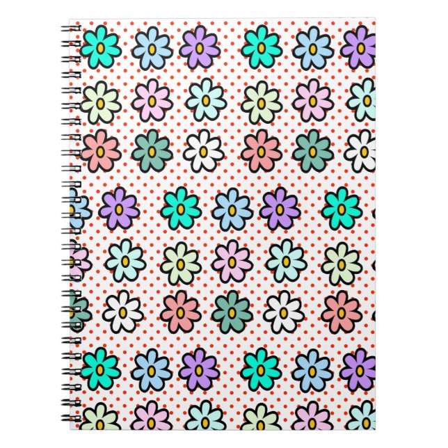 Colorful daisy notebook (Front)