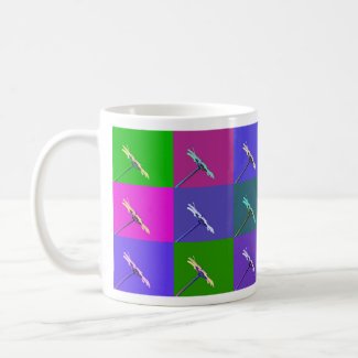 Colorful Daisy Squares, Abstract Floral Art