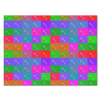 Colorful Daisy Squares, Abstract Floral Pattern