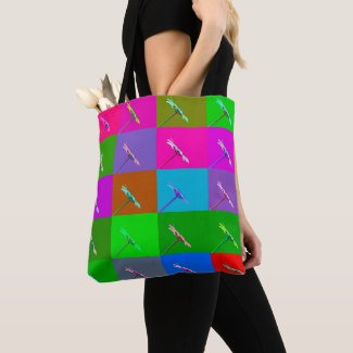 Colorful Daisy Squares, Elegant and Fun Abstract