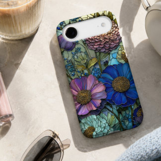 Colorful Daisy Stained Glass Pretty Garden iPhone 17 Air Case