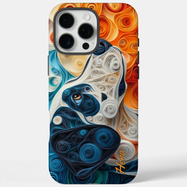 Colorful Dalmatian Portrait Case-Mate iPhone Case (Back)