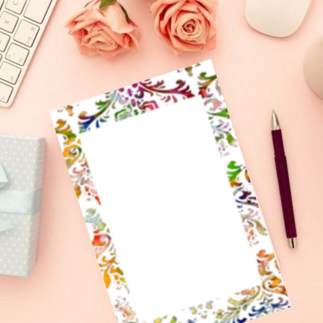Colorful Damask Stationery (Creator Uploaded)