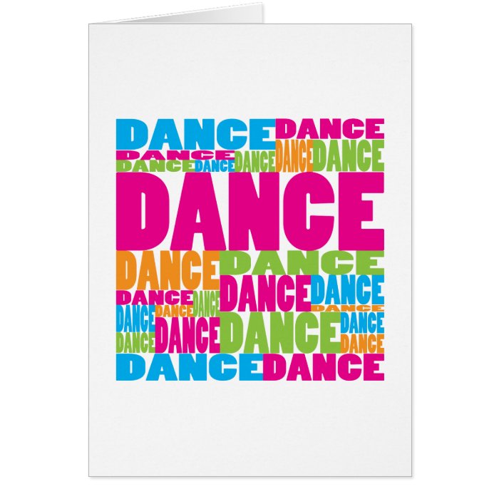 Colorful Dance Greeting Cards