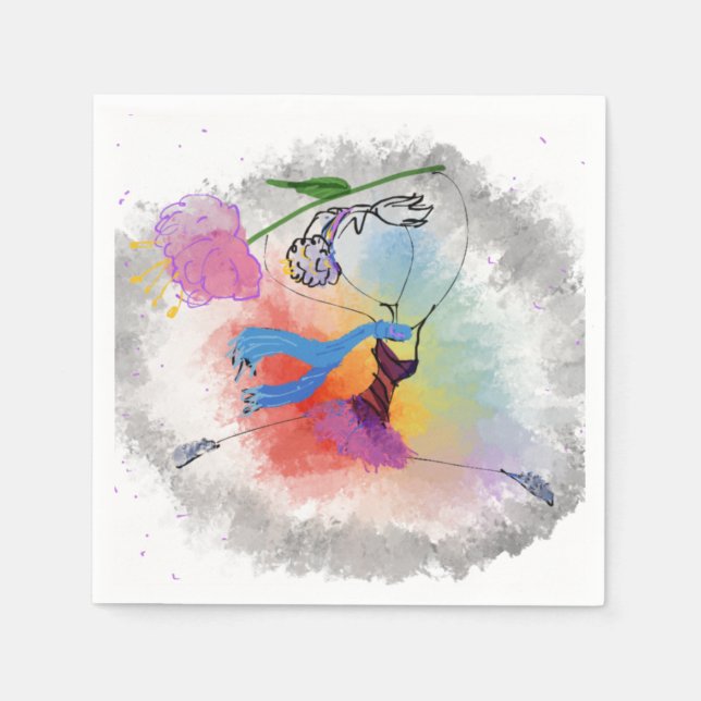 Colorful dance napkin (Front)