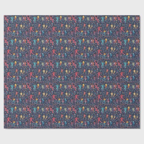 Colorful Dance Party – Retro Celebration Pattern Wrapping Paper