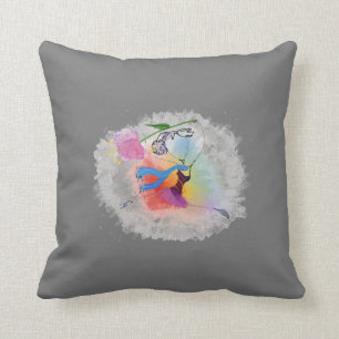 Colorful Dance Throw Pillow