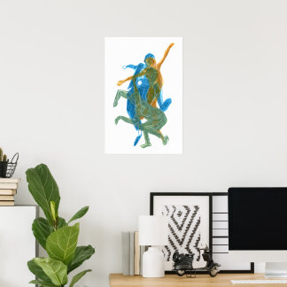 Colorful Dancers Art Print