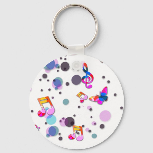 Colorful Dancing Music Keychain (Front)
