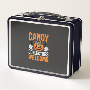 Colorful Dancing Skeletons Halloween Party Metal Lunch Box